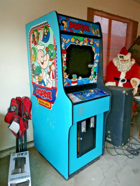 Wow Vintage 1982 Nintendo Popeye Stand-Up Arcade Game Works Fine