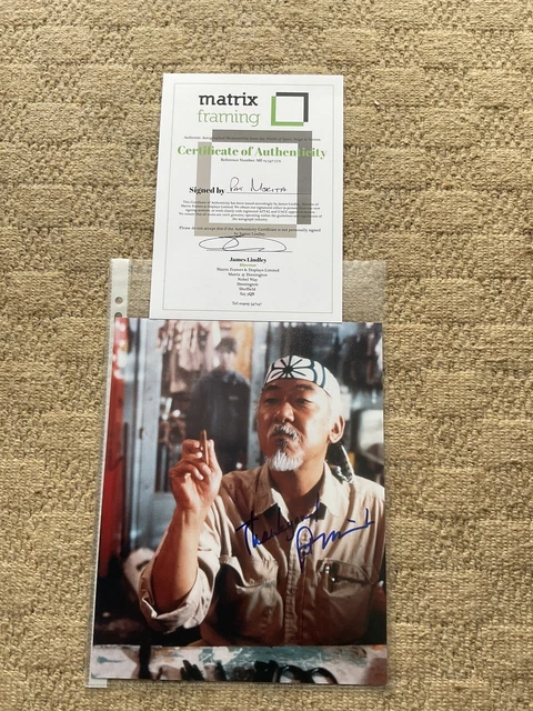 pat morita signed