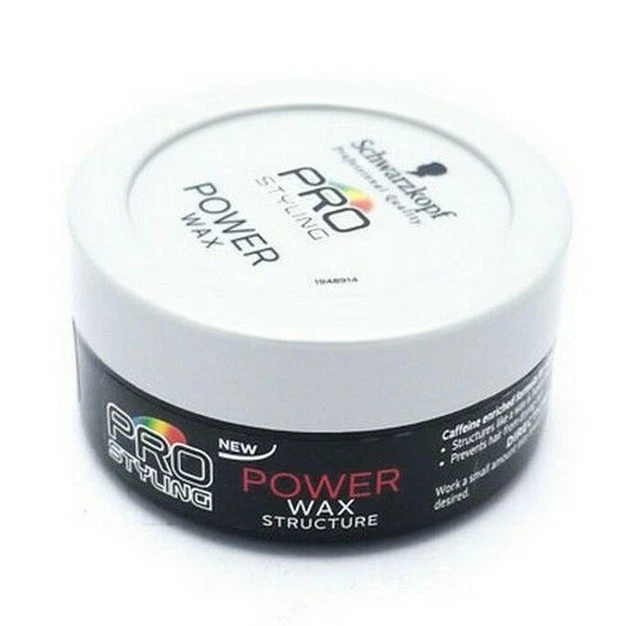 SCHWARZKOPF PRO STYLING Power Wax Structure Men's Choice For Hair Style 75ml £5.99 PicClick UK SCHWARZKOPF PRO STYLING Power Wax Structure Men's Choice For Hair Style 75ml £5.99 PicClick UK