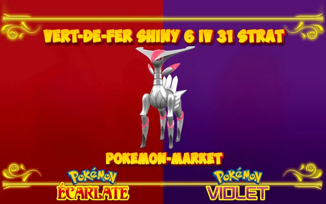 Pokémon Scarlet & Violet: 6IV Shiny Competitive Pack – Miascarade, Palmaval, Flâmigator