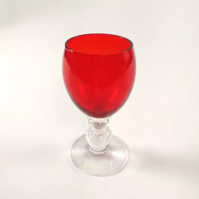 Imperial Candlewick Ruby Red 1 Oz. Cordial Depression Glass 3800 Very Rare 3