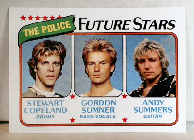 The Police Future Stars: Custom-Designed Trading Card Sting