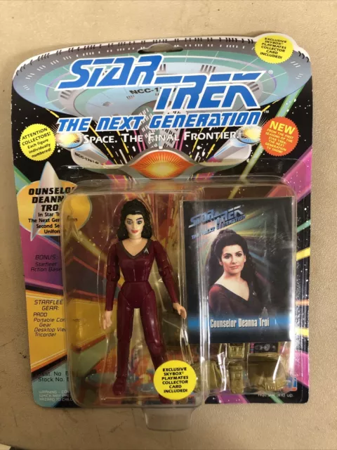 1993 Playmates Star Trek Next Generation Counselor Deanna Troi Figure Misprint!