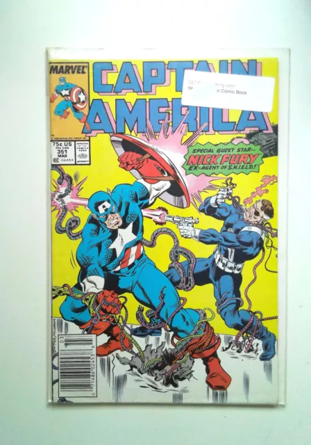 Captain America #351 Marvel Comics (1989) VF/NM Newsstand 1st Print Comic Book