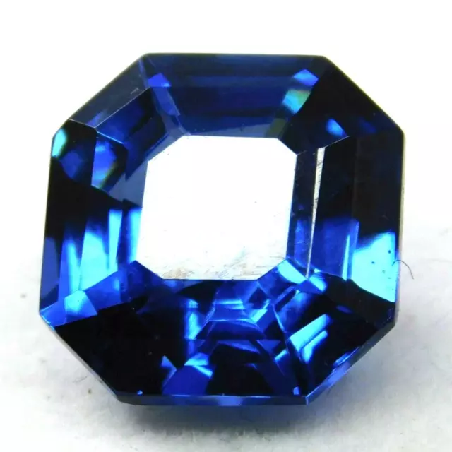 8 Ct Natural Flawless Ceylon Sapphire Blue CERTIFIED Square Cut Loose Gemstones