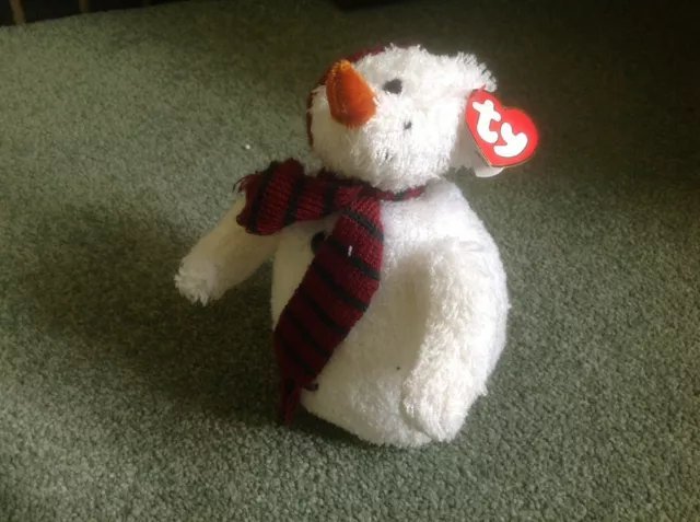 Chillings Ty Attic Treasure Snowman Bnwt Made In China