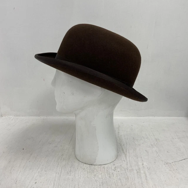HERBERT JOHNSON BROWN Felt Bowler Hat Size 57cm Men's RMF52SM £43.60