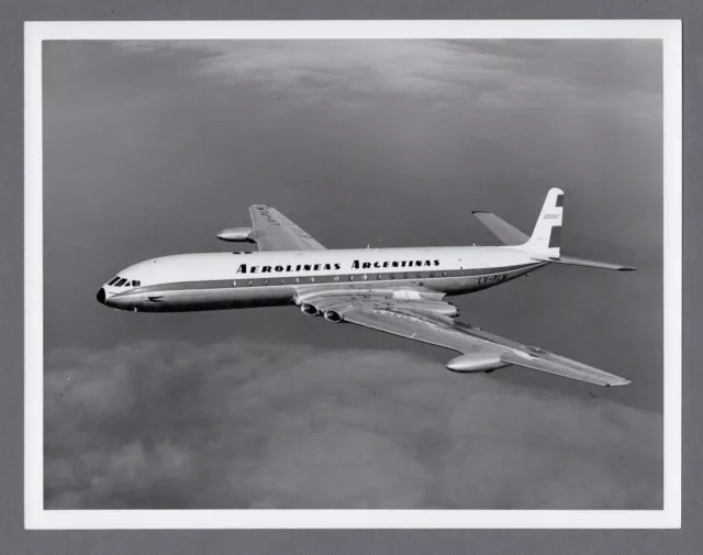 Aerolineas Argentinas De Havilland Comet 4 Lv-Plm Large Vintage Original Photo