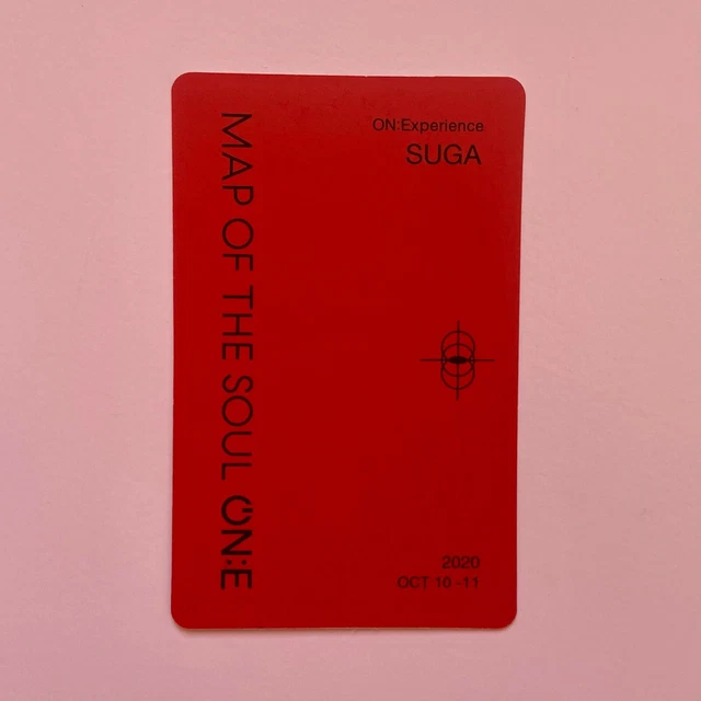 BTS MOS ON:E Blu-ray  トレカ　SUGA BTS SUGA MAP OF THE SOUL ON:E ONE DVD BLU-RAY Official