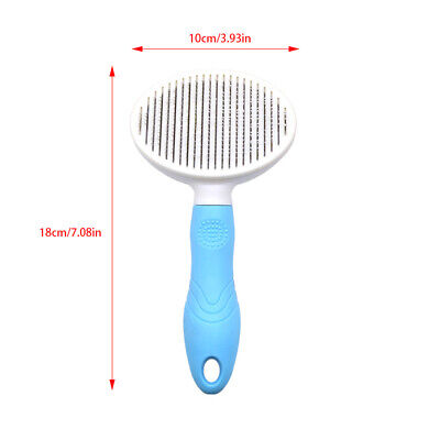 Pet Dog Cat Brush Grooming Hair Remover Self Cleaning Slicker Massage Hair Comb 3