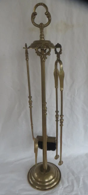 Accessoire de cheminée (5) - Forme arrondi - Acier massif - Serviteur