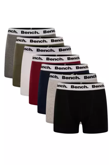 Bench - Mens Everyday Essentials 'MARCOS' 7 Pack Boxers - Assorted Colours