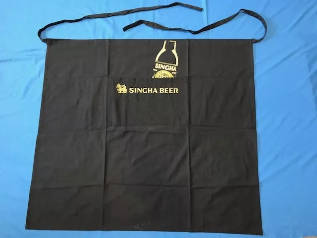 Singha Beer Apron Embroidered "LION OF ASIA" Logo Pub Bar Wait staff  Long & NEW