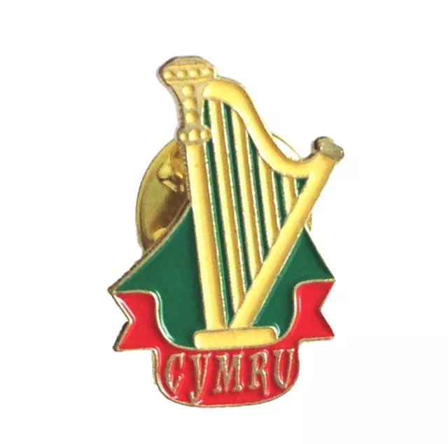 Wales - ST David - Cymru - Harp - Welsh Quality Enamel Lapel Pin Badge 2