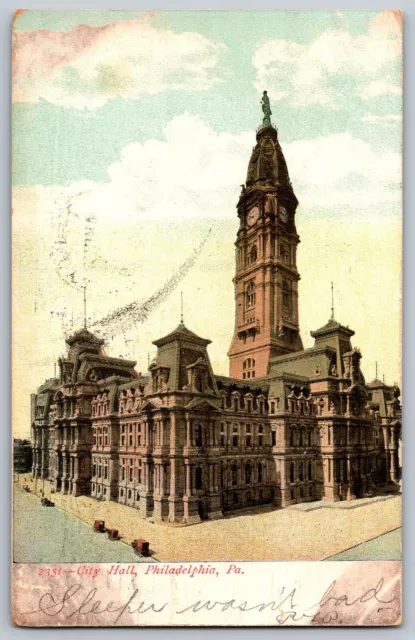 Philadelphia, Pennsylvania PA - General View - City Hall - Vintage Postcard