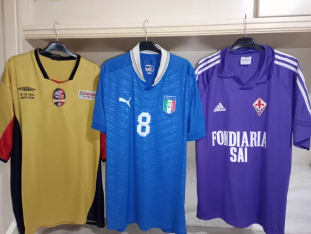 LOTTO STOCK MAGLIE calcio 3 Maglie Calcio Vintage Italia Fiorentina Taranto EUR 150 00 PicClick IT