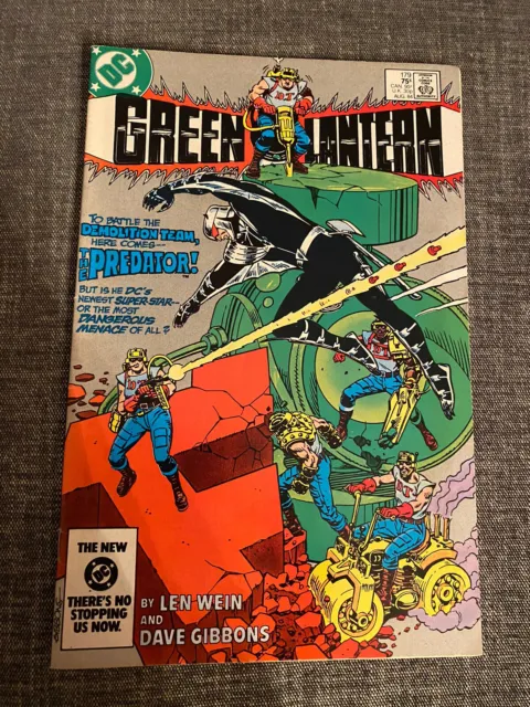 DC Comics Green Lantern issue 179 1984 The Predator Dave Gibbons Demolition Team