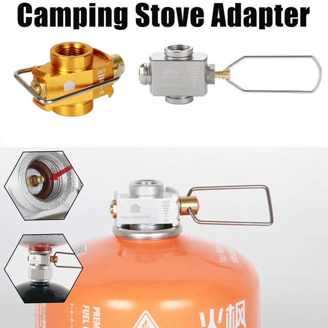 OUTDOOR CAMPING GAS Refill Adapter Valves Gas Stove Tanks Canister M2G1