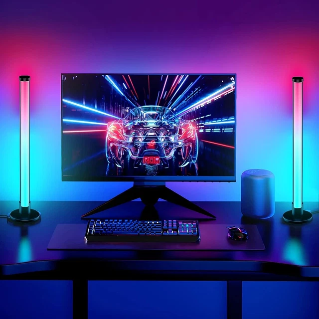 ELOUYCKE SMART LED Lightbars, Dimmable RGB Flow Light Bars 16 Million ...