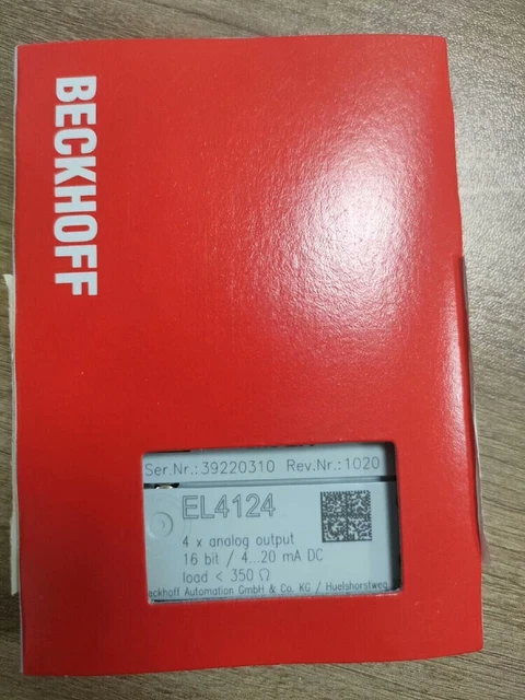 Module PLC Beckhoff EL4122 - Neuf D'origine, Pour Automatisation Industrielle