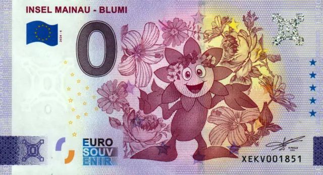 Null Euro Schein - 0 Euro Schein - Insel Mainau - Blumi 2024-4