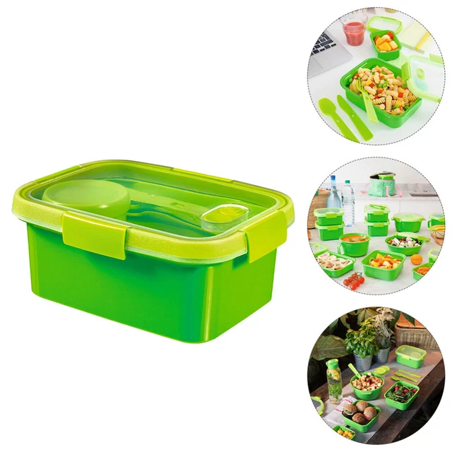 Contenedor de ensalada contenedor de ensalada para almuerzo plástico Bento caja caja de frutas