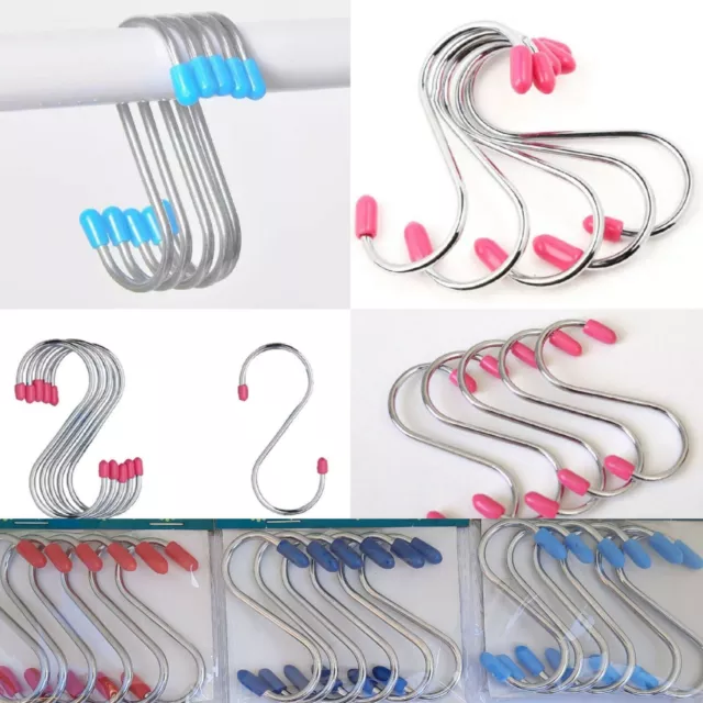 S Hooks Hanger Double Sided Head S Type Hanging Sling Hook Kitchen Wardrobe Hook