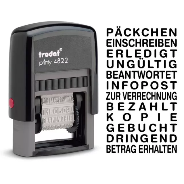 trodat Textstempel printy 4822 selbstfärbend schwarz