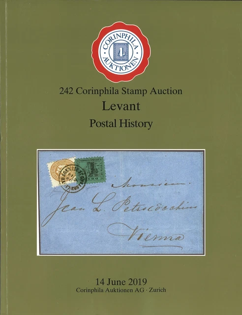 Corinphila Auction No. 242 (2019): Levant. History Postcard