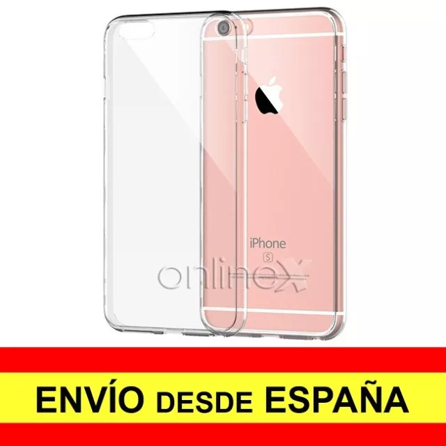 Funda Silicona para IPHONE 6, 6G, 6S Carcasa Transparente Protector a1550