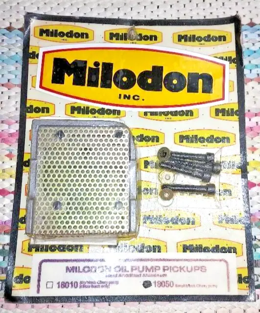 NOS Vintage Milodon Chevrolet Small Block Chevy SBC V8 Oil Pump Pickup Kit 18050
