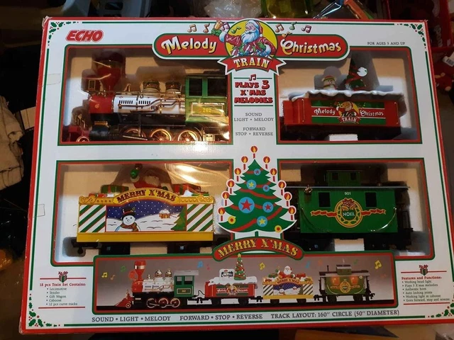 1990 MELODY CHRISTMAS Train By Echo Plays 3 Melodies Sound Lights Music - NEW! $149.00 - PicClick