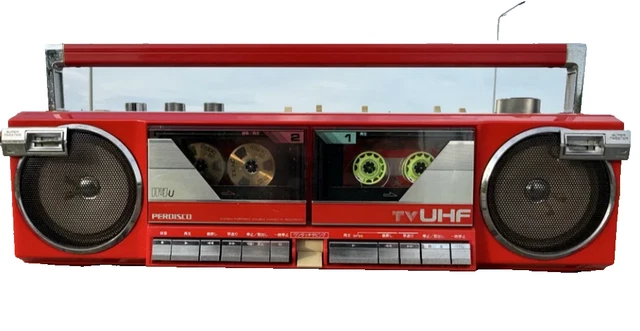 Radio-cassette Vintage JVC PC-V88, Boombox Portable, état Fonctionnel, Look Rétro