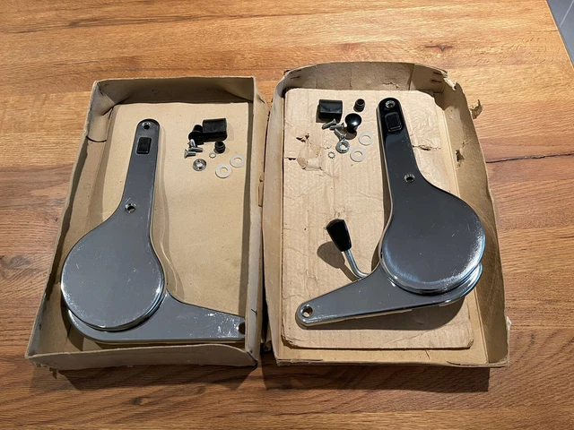 NOS Porsche 911/912 chrome Recaro Seat Recliner Set Drivers side 1969 1970 1971 NOS Porsche 911/912 chrome Recaro Seat Recliner Set Drivers side 1969 1970 1971