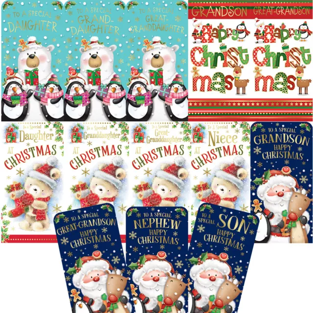 Christmas Money Wallet GIFT Cards Cash Cheque Voucher Holder Envelopes FAMILY