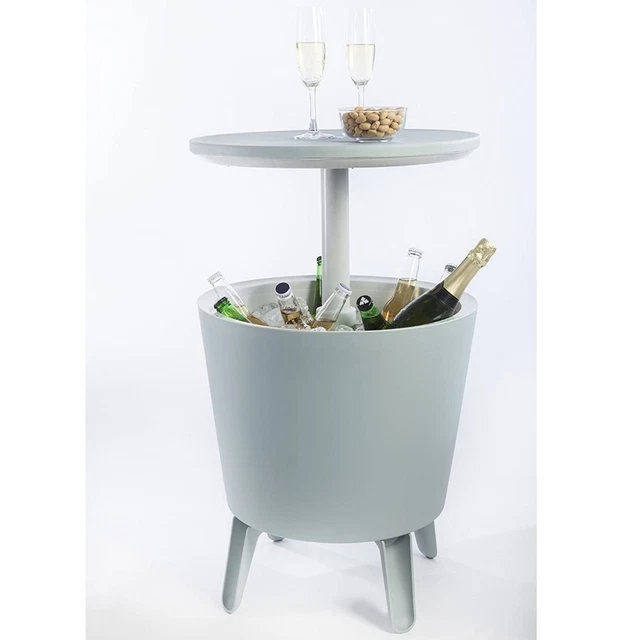 Keter Cool Bar 3 in 1 Mini frigo Portaghiaccio tavolino  giardino +4  bicchieri