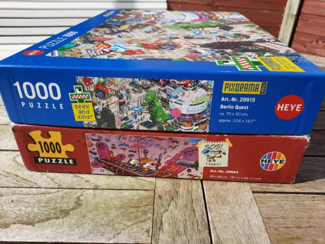 Puzzle 1000 Teile - HEYE - Doppelpack - komplett