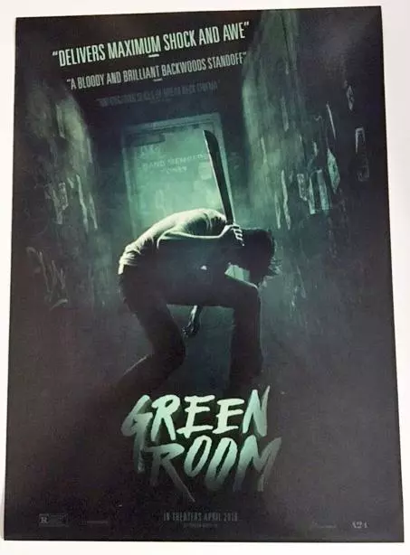 THE GREEN ROOM 11.5"x16" Original Promo Movie Poster MINT 2016 Patrick Stewart