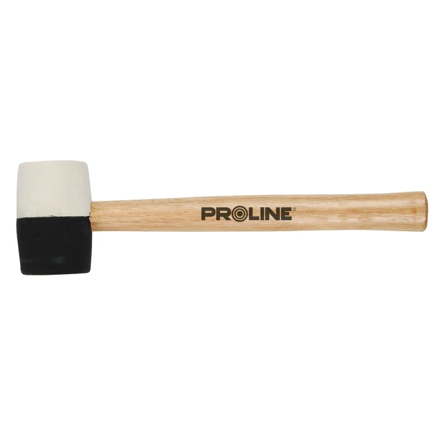 Marteau en Caoutchouc Manche Bois Maillet Tuile 580g Professionnel Neuf