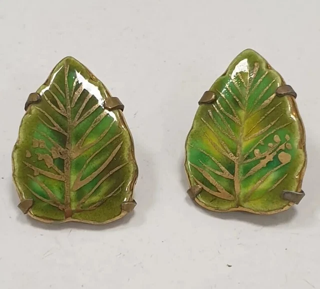 Boucles D’oreilles Céramique Vintage - Style Mithe Espelt Line Vautrin 50’s - N°45