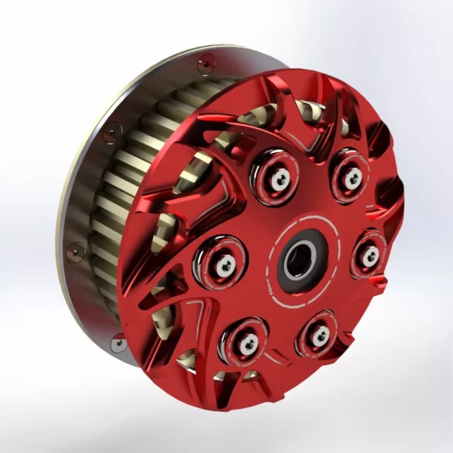 Ducati Monster S2R/S4R Frizione antisaltellamento rosso - slipper clutch red