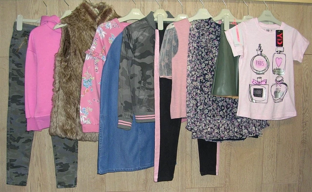 NEXT OASIS H&M etc Girls Bundle Tops Dress Jeans Jacket Some NEW Age 7-8 128cm