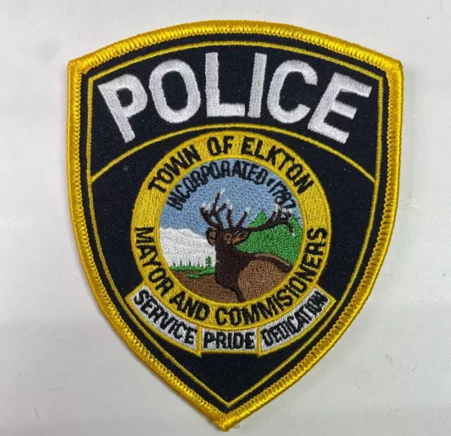 Elkton Police Maryland MD Elk Patch J8