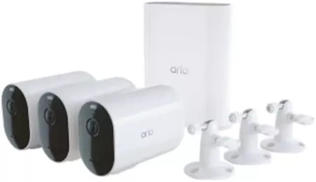 Arlo Pro 4 XL Spotlight 3 Cameras with Smart Hub