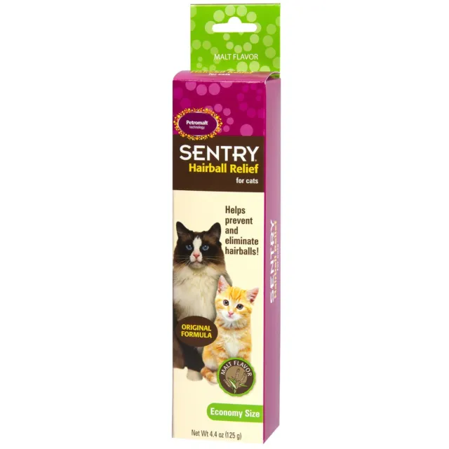 SENTRY Petromalt Cat Hairball Relief MALT Flavored 4.4 oz /125g Remedy 3