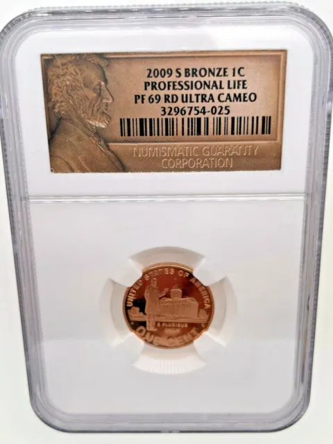 2009-S  Lincoln Professional Life BRONZE Bicentennial 1C NGC PF69 RD Ultra Cameo