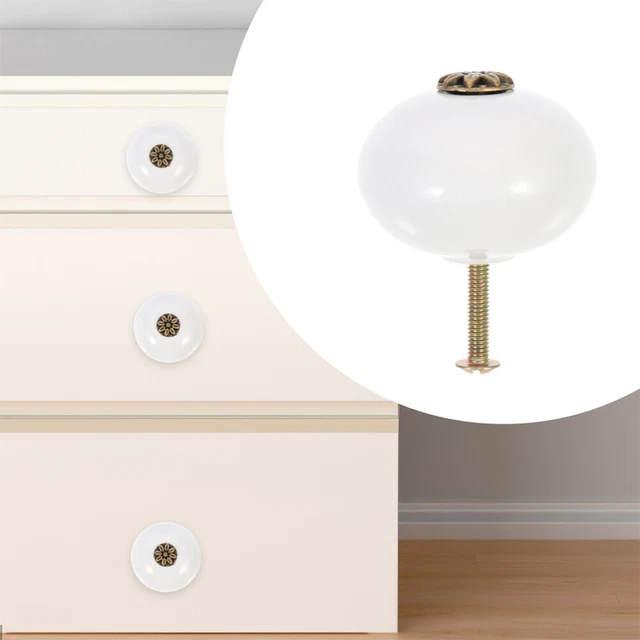 4 Pcs Cabinet Round Doorknob Drawer Handle Cabinet Knobs Simple 8