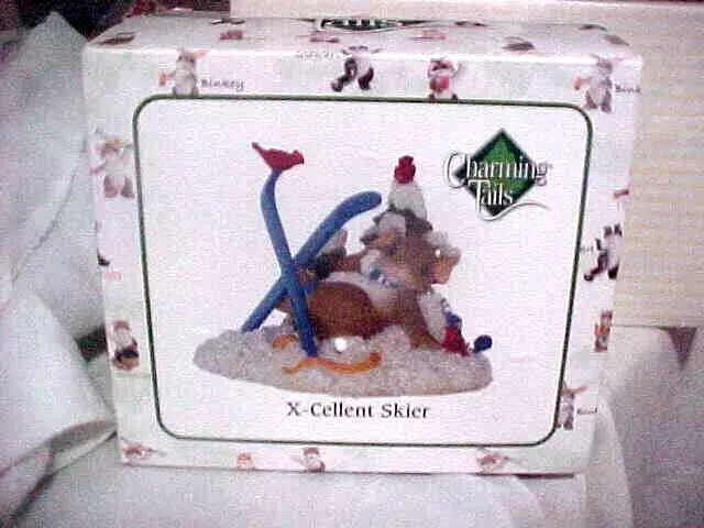 Fitz & Floyd CHARMING TAILS BY DEAN GRIFF - X-CELLENT SKIER NIB