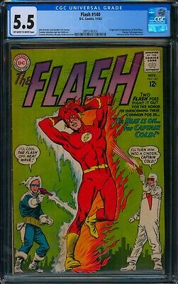 THE FLASH #140 (DC 1963) 🌟 CGC 5.5 🌟 1st App of HEAT WAVE! Silver Age Comic