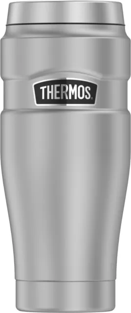 Thermos Stainless King Vacuum Insulated Stainless Steel Tumbler, 16oz, Silver